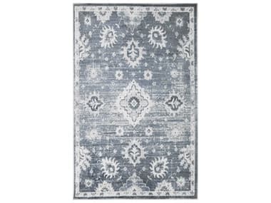 Nourison Astra Machine Washable Bordered Area Rug NRASW19DENIM