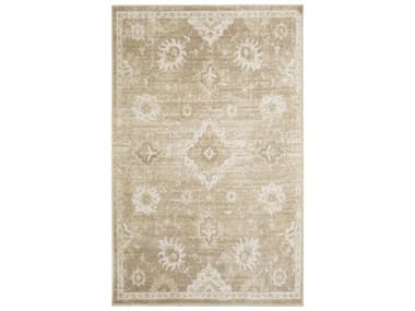 Nourison Astra Machine Washable Bordered Area Rug NRASW19IVGLD