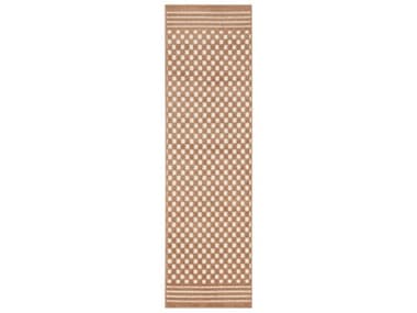 Nourison Care Free Geometric Runner Area Rug NRCAF02COPPRRUN