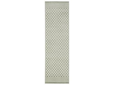 Nourison Care Free Geometric Runner Area Rug NRCAF02GREENRUN