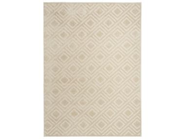 Nourison Care Free Geometric Area Rug NRCAF03BEIGEREC