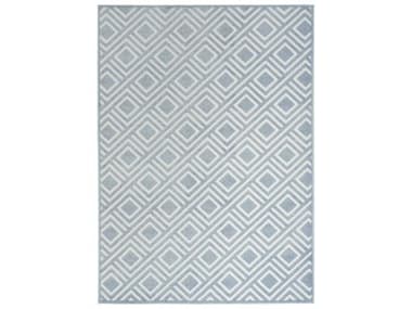 Nourison Care Free Geometric Area Rug NRCAF03BLUEREC