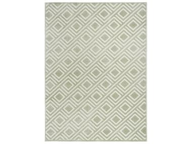 Nourison Care Free Geometric Area Rug NRCAF03GREENREC