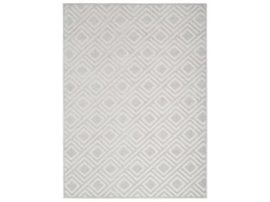 Nourison Care Free Geometric Area Rug NRCAF03LTGRYREC