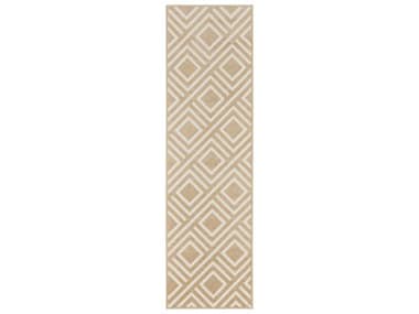 Nourison Care Free Geometric Runner Area Rug NRCAF03TAUPERUN