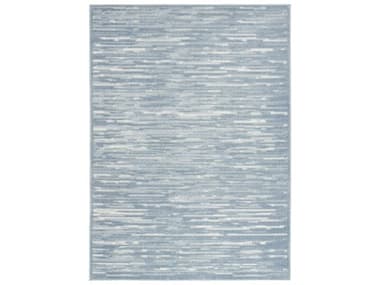 Nourison Care Free Abstract Area Rug NRCAF04BLUEREC