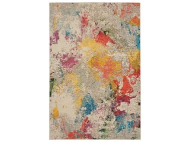 Nourison Celestial Abstract Area Rug NRCES12IVORYMULTICOLOR