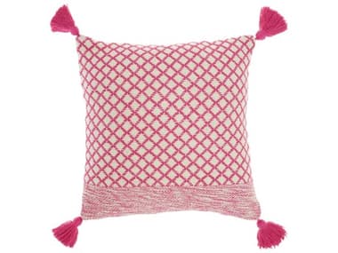 Nourison Life Styles Hot Pink 18'' x 18'' Pillow NRCN623HOTPK