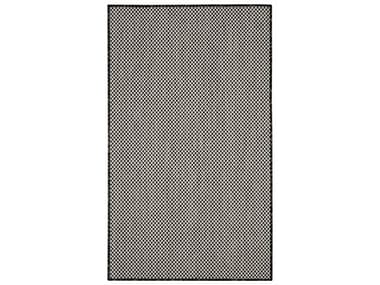 Nourison Courtyard Geometric Area Rug NRCOU01BLKWT