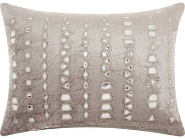 Nourison Sofia Silver Grey 14'' x 20'' Pillow NRCS012SILGY
