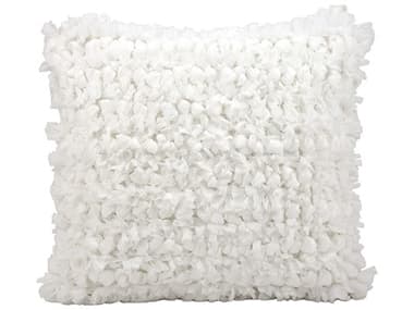 Nourison Shag White 20'' x 20'' Pillow NRDL658WHITE