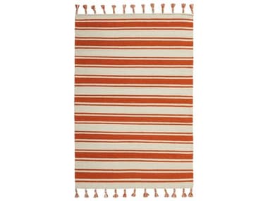 Nourison Rio Vista Ivory/Orange Rectangular Area Rug NRDST01IVORG