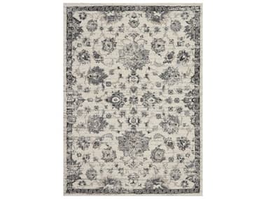 Nourison Fusion Bordered Area Rug NRFSS15CRMGY