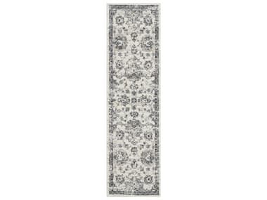 Nourison Fusion Bordered Runner Area Rug NRFSS15CRMGYRUN