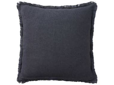 Nourison Cover Charcoal 20'' x 20'' Solid Linen Pillow Cover NRGE209CHARC