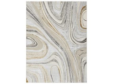 Nourison Glitz Abstract Area Rug NRGLZ21GRYGD