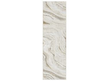 Nourison Glitz Abstract Runner Area Rug NRGLZ22GRYGDRUN