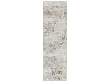 Nourison Glitz Abstract Runner Area Rug NRGLZ23GRYMTRUN