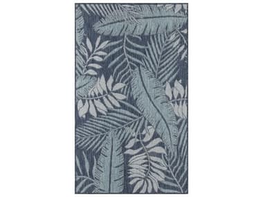 Nourison Garden Oasis Floral Area Rug NRGOA02NAVY