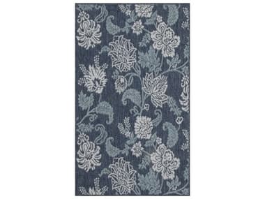 Nourison Garden Oasis Floral Area Rug NRGOA03NAVY