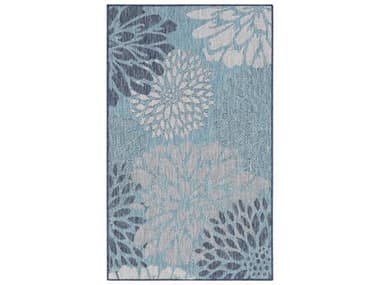 Nourison Garden Oasis Floral Area Rug NRGOA06NAVY