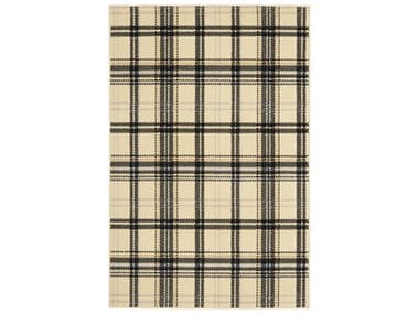 Nourison Grafix Striped Area Rug NRGRF03CRMBKREC