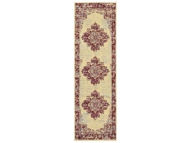 Nourison Grafix Bordered Runner Area Rug NRGRF14CRMRDRUN