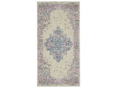 Nourison Grafix Bordered Area Rug NRGRF14IVPNK