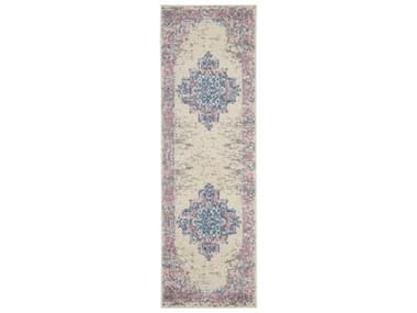 Nourison Grafix Bordered Runner Area Rug NRGRF14IVPNKRUN