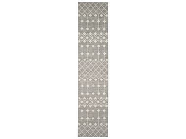 Nourison Grafix Geometric Runner Area Rug NRGRF37GREYRUN