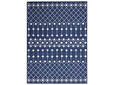 Nourison Grafix Geometric Area Rug NRGRF37NAVY