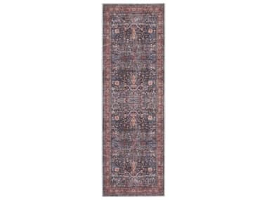 Nourison Grand Washables Bordered Runner Area Rug NRGRW02NAVBRRUN