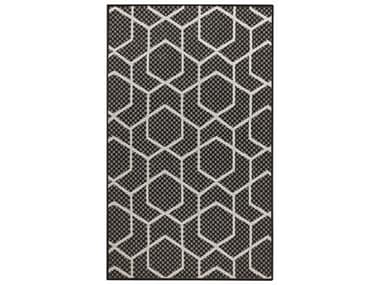 Nourison Horizon Geometric Area Rug NRHOZ01BLACK