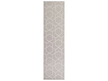 Nourison Horizon Geometric Runner Area Rug NRHOZ01GREYRUN