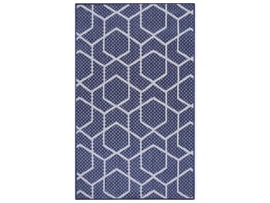 Nourison Horizon Geometric Area Rug NRHOZ01NAVY