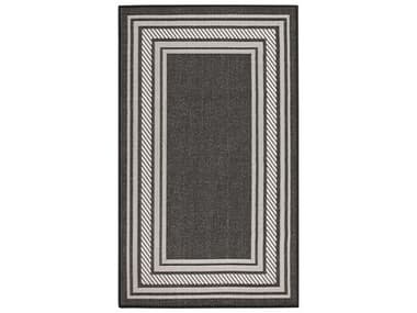 Nourison Horizon Bordered Area Rug NRHOZ03BLACK