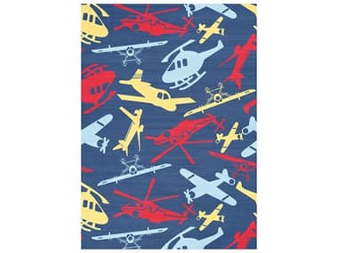 Nourison Imagination Graphic Area Rug NRIMA06NAVMT