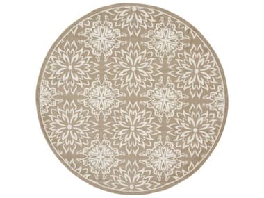 Nourison Jubilant Floral Area Rug NRJUB06TAUPEROU