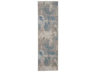 Nourison Karma Abstract Runner Area Rug NRKRM07IVLTBRUN