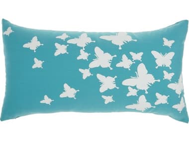 Nourison Outdoor Pillows Turquoise Pillow NRL0204TURQU