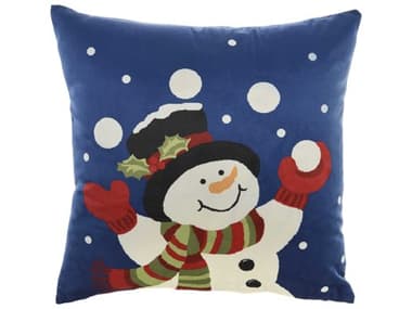 Nourison Holiday Pillows Multicolor 18'' x 18'' Pillow NRL0318MULTI