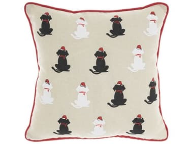 Nourison Holiday Pillows Natural 12'' x 12'' Pillow NRL1994NATRL