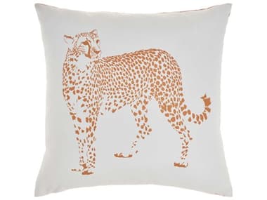 Nourison Outdoor Pillows Orange 20'' x 20'' Pillow NRL3393ORANG