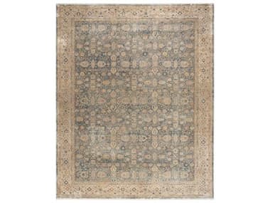 Nourison Luxurious Bordered Area Rug NRLRS03IVBLUREC