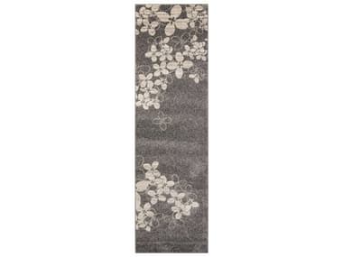 Nourison Maxell Floral Runner Area Rug NRMAE02CHARCOALRUN