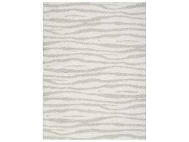 Nourison Modern Shag Animal Prints Area Rug NRMMD05IVGRY