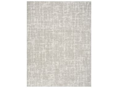 Nourison Modern Shag Abstract Area Rug NRMMD06GRYIV