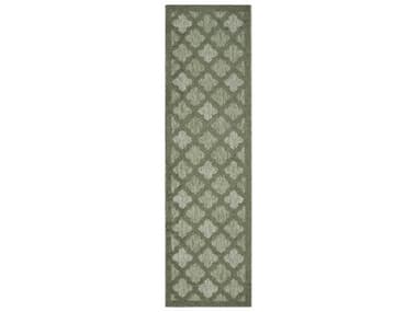 Nourison Easy Care Moroccan Runner Area Rug NRNES01GREENRUN