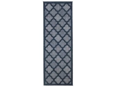 Nourison Easy Care Moroccan Runner Area Rug NRNES01NAVBLRUN