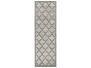 Nourison Easy Care Moroccan Runner Area Rug NRNES01SILGYRUN